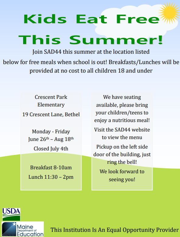 Free Breakfast and Lunch