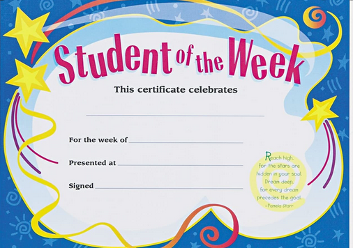 Student of the Week