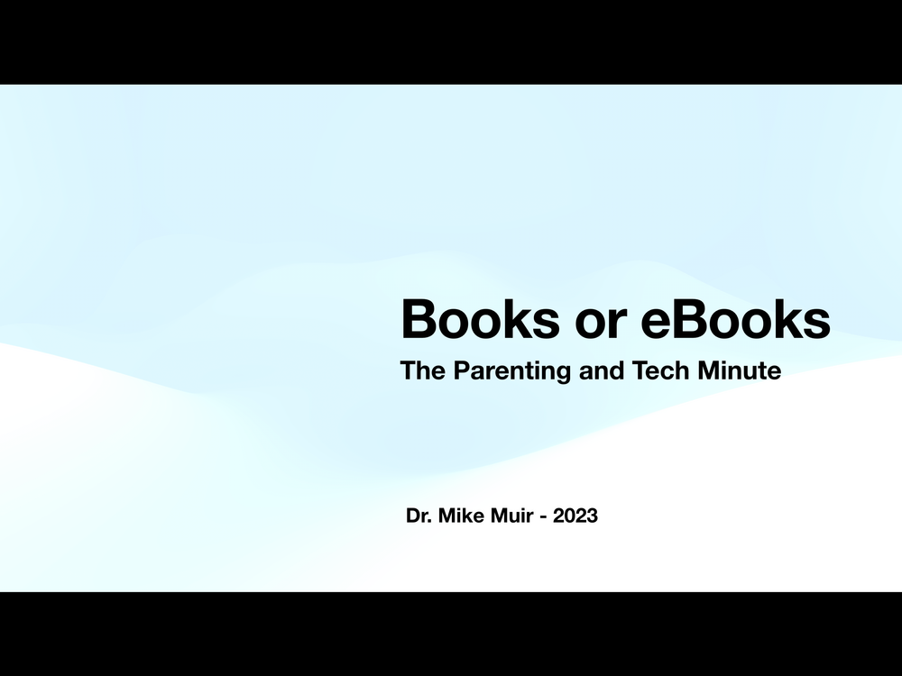 Books or eBooks?