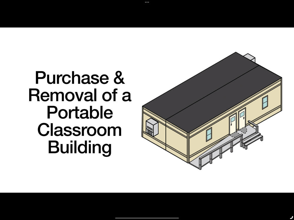 Purchase and Removal of a Portable Classroom Building